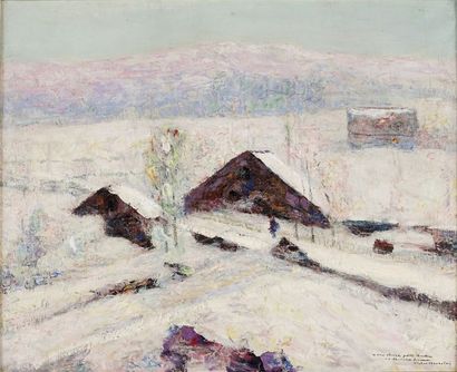 CHARRETON Victor CHARRETON Victor, 1864-1936

Maison sous la neige

huile sur toile...