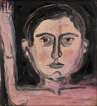 FASSIANOS Alexandre FASSIANOS Alexandre, né en 1935

Portrait d'homme, 1965

huile...