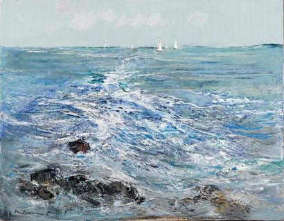 JOUENNE Michel JOUENNE Michel, né en 1933

Mer agitée

huile sur toile

signée en...