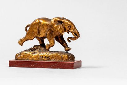 BARYE Antoine Louis BARYE Antoine Louis, 1796-1875

Éléphant du Sénégal

bronze à...