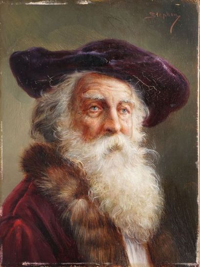 STEPHAN August STEPHAN August, 1868-1936

Portrait d'homme barbu

huile sur panneau...