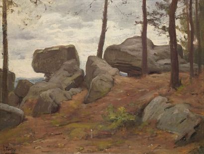 FOREAU Henri FOREAU Henri, 1866-1938

Arbres et rochers

huile sur toile (restaurations),...