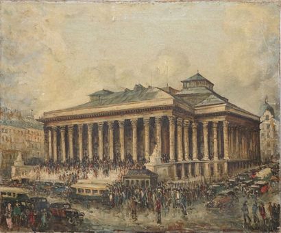 FRANK-WILL FRANK-WILL, 1900-1951

Le palais Brogniart, place de la Bourse, Paris

huile...