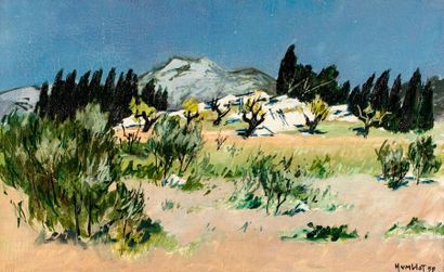 HUMBLOT Robert HUMBLOT Robert, 1907-1962

Provence, 1959

huile sur toile (craquelures...