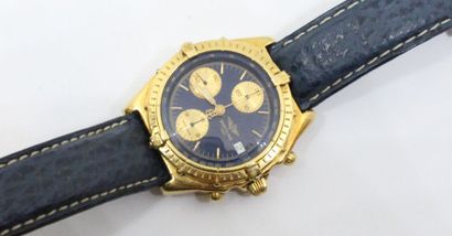 BREITLING BREITLING

Chronographe bracelet en or 18K (750). Boîtier rond, fond vissé...