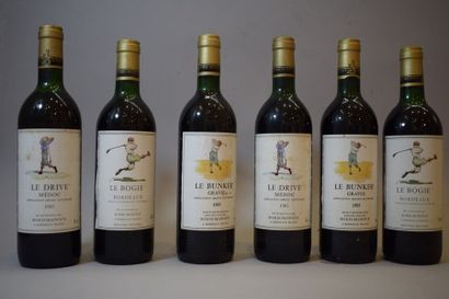 null 6 bouteilles 	BORDEAUX 		Borie-Manoux 	1985	 (le Drive, le Bunker, le Bogie)...