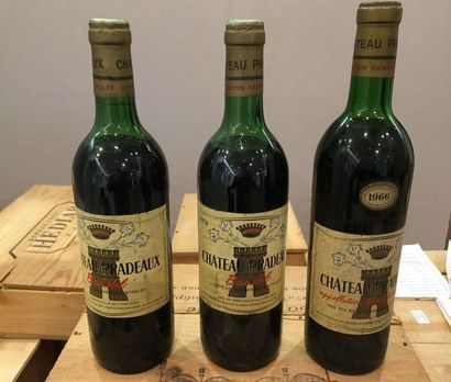 null Château PRADEAUX Bandol, 2 bouteilles 1978 et 1 bouteille 1966

ELS