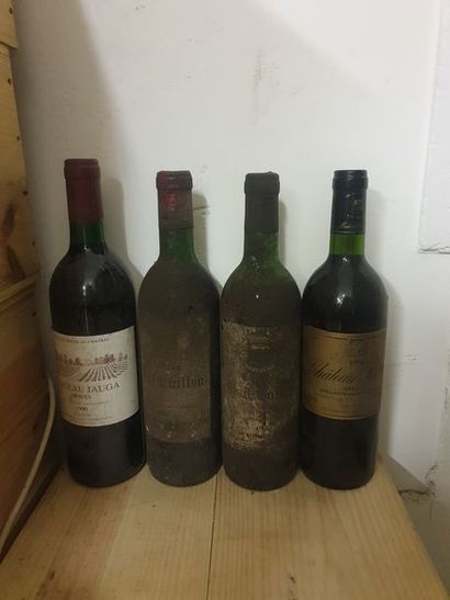 null Ensemble de 8 bouteilles :1 bouteille MOUTON-CADET, Bordeaux (ets & ea) ;1 bouteille...