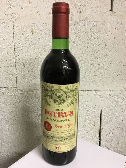 null 1	 bouteille 		PETRUS, 	Pomerol 	1980	 (étiquette importateur de New York, elt)...
