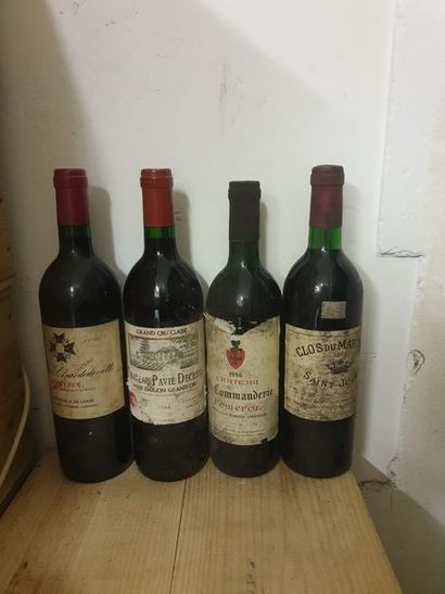 null Ensemble de 12 bouteilles: 1 bouteille CLOS DU MARQUIS, Saint-Julien 1982 (ets)...