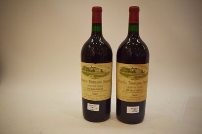 null 2 magnums CH. TROPLONG-MONDOT, Grand Cru St-Emilion 1985, (elt) 