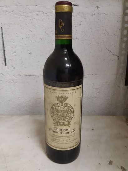 null 1 bouteille CH. GRUAUD-LAROSE, 2° cru Saint-Julien 1990 (es, elt) 