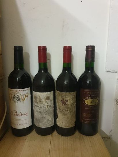 null Ensemble de 12 bouteilles :1 bouteille CH. HAUT TERRIER, 1° Côtes de Blaye 1995...