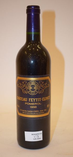 null 12 bouteilles CH. FEYTIT-CLINET, Pomerol 1998