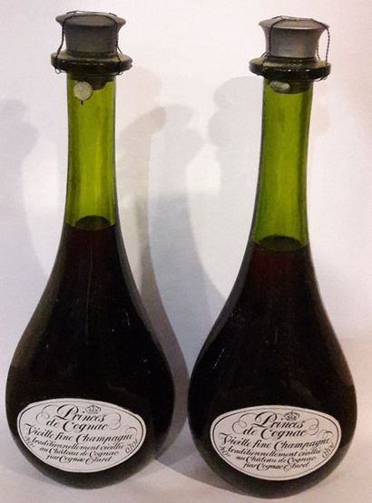 null 2 bouteilles de cognac VIEILLE FINE CHAMPAGNE " Princes de Cognac " par cognac...