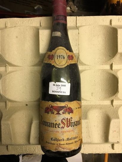null 1 bouteille ROMANEE-SAINT-VIVANT, Cathiard-Molinier 1976 (els) 



