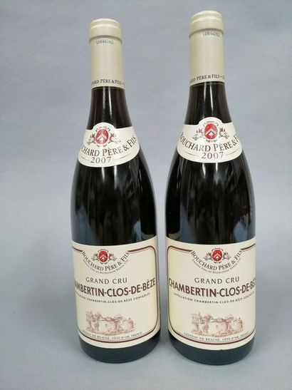 null 2 bouteilles CHAMBERTIN, "Clos de Bèze", Bouchard P&F 2007 

