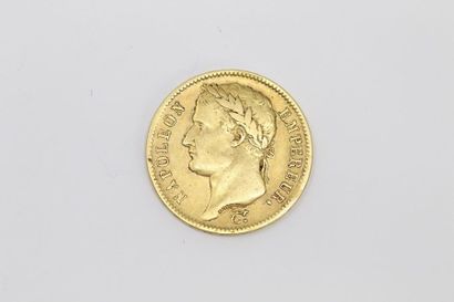 null Pièce en or de 40 francs Napoléon Empereur tête laurée. (1811 A)

TB à TTB.

Poids...
