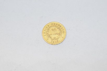 null Pièce en or de 20 Francs Napoléon Ier tête laurée, Paris, 1811. 

TTB. 

Poids...