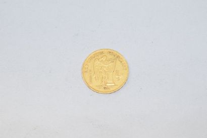 null 1 pièce en or de 20 Francs au Génie, Paris, 1849.

Poids : 6.4g.