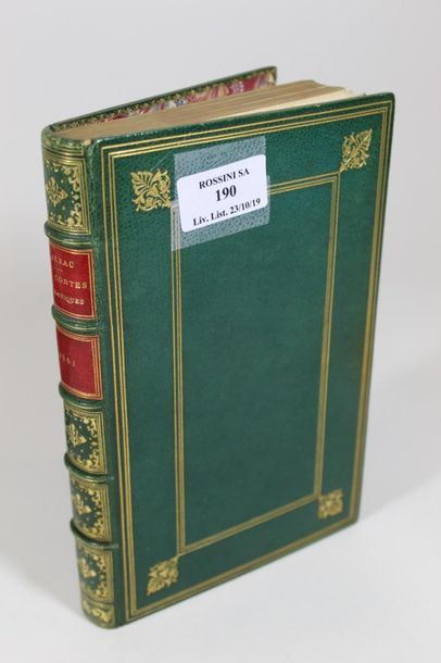 null BALZAC (Honoré). Les Contes drolatiques. Paris, Adolphe Delahays, 1861. In-8,...