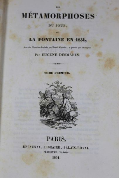 null DESMARES, Eugène: Les Métamorphoses du jour ou la fontaine en 1831, with vignettes...