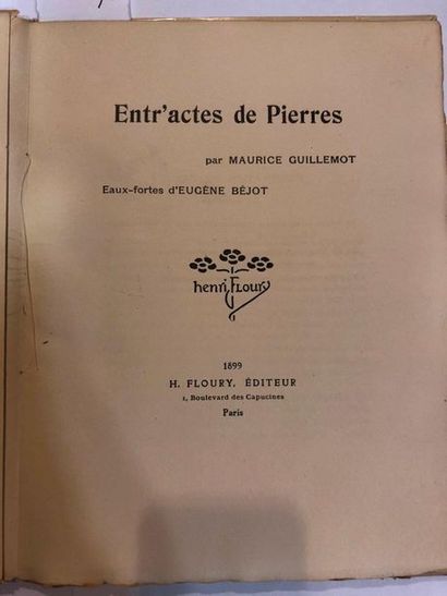 null GUILLEMOT (Mauritius) - Entr'acte de Pierres - ill. BEJOT (Eugène)
Paris, 1899,...