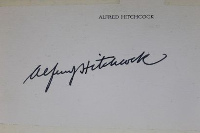 null Alfred hitchcock (1899-1980). DRAWING in ink signed on card in-12 with his photograph.

...