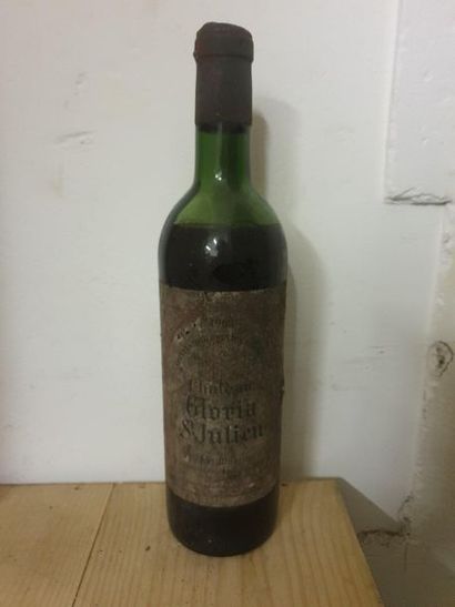 null 1 bottle CH. GLORIA, Saint-Julien 1962 (ets, B) 