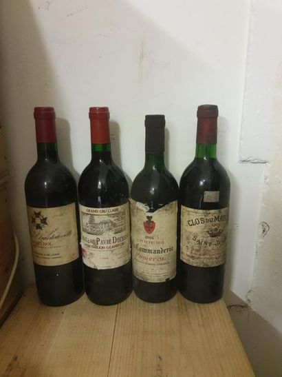 null Set of 12 bottles :1 bottle CLOS DU MARQUIS, Saint-Julien 1982 (ets) ;1 bottle...