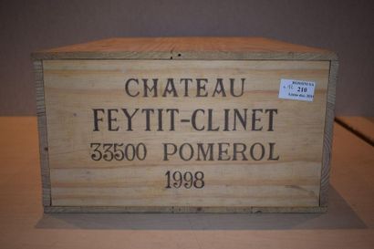 null 12 CH bottles. FEYTIT-CLINET, Pomerol 1998 cb