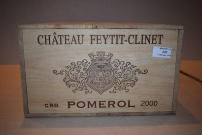null 12 bouteilles CH. FEYTIT-CLINET, Pomerol 2000 cb