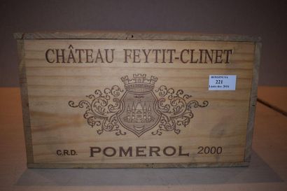 null 12 CH bottles. FEYTIT-CLINET, Pomerol 2000 cb