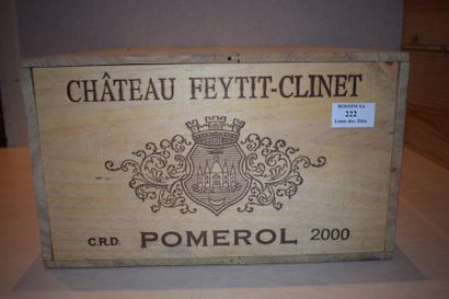 null 12 CH bottles. FEYTIT-CLINET, Pomerol 2000 cb