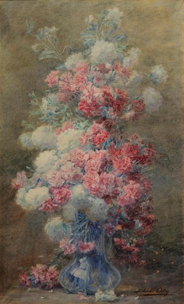 ODIN BLANCHE ODIN Blanche, 1865-1957

Grand bouquet d'oeillets

aquarelle (insolation...