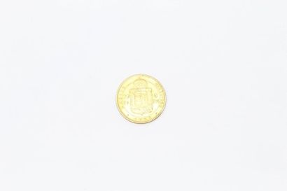  Pièce en or jaune de 20 francs / 8 forint - Franz Joseph I, 1888. 
Poids : 6.45...