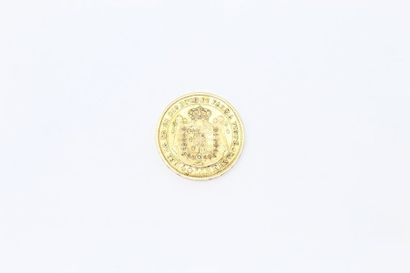 Pièce en or de 40 Lire Maria Luigia, 1815. 
Poids : 12.90 g.