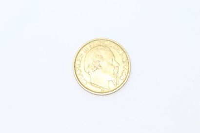 Pièce en or de 100 francs Charles III, Monaco,...