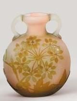 GALLÉ Émile (1846 -1904) Vase en forme de gourde. Epreuve de tirage industriel réalisée...