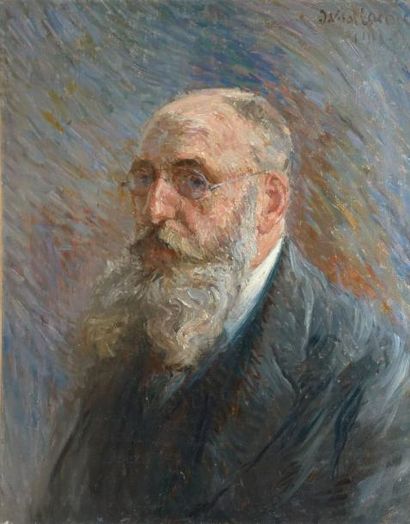 LACAZE JOSEPH VITAL, 1874-1946 Homme barbu, 1915 huile sur toile (petites restaurations),...