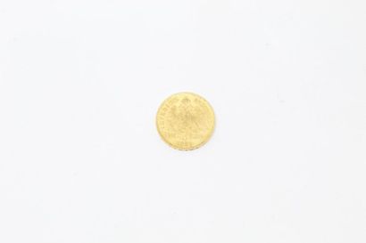  AUTRICHE - Pièce en or de 8 florins / 20 francs Franz Joseph I 1885 
Poids : 6.45...