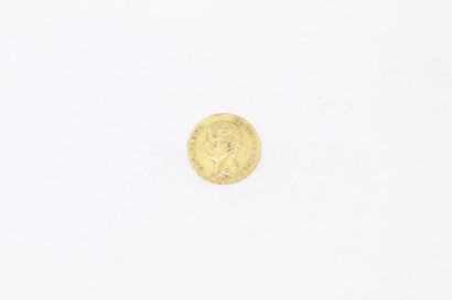 Pièce en or de 20 francs Bonaparte premier...