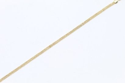 null Bracelet en or jaune 18k (750) à maille perle. 

Long. : 19 cm. - Poids : 2.64...