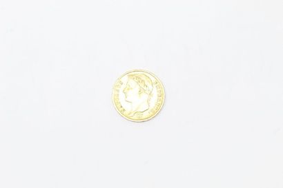 null Pièce en or de 20 francs Napoléon Empereur tête laurée, république française....
