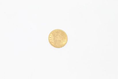 null Pièce en or de 20 francs Napoéon tête laurée 1866 A (Paris). 

Poids : 6.45...