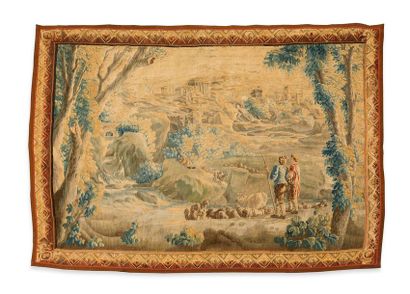 null Importante tapisserie d'Aubusson ( France) fin 18eme. 
Epoque louis 16 , 
Dimensions...