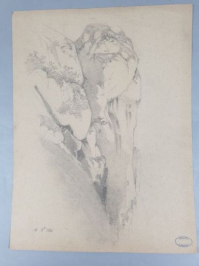 null HEBERT Jules (1812-1897)

Paysages montagneux 

Ensemble de 18 dessins au crayon,...