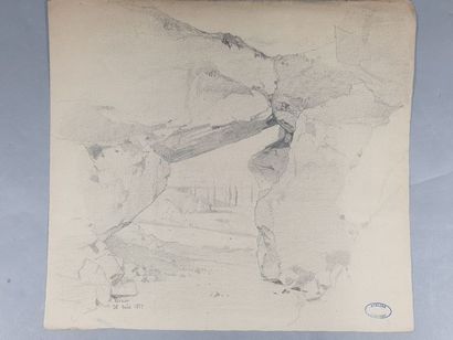 null HEBERT Jules (1812-1897)

Paysages montagneux 

Ensemble de 18 dessins au crayon,...