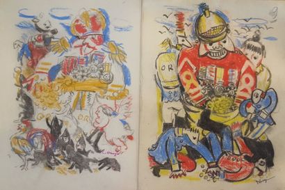 null HEUZÉ Edmond Amédée (1884-1967)

Ubu roi

Deux dessins au crayon gras, chaque...