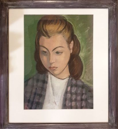 null POLIAKOFF Nicolas (1899-1976), awarded to 

Brown with green background 

pastel...